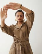 MARA DRESS - MUSHROOM view 5