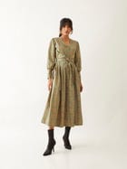 ZEBA DRESS - SAGE view 1