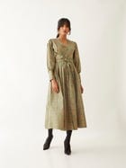 ZEBA DRESS - SAGE view 2