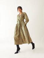 ZEBA DRESS - SAGE view 3