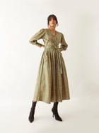ZEBA DRESS - SAGE view 4