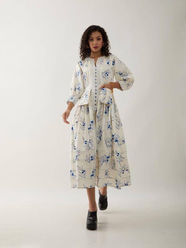 SON OF A NOBLE - SNOB — RIVER DRESS - OFF WHITE