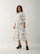 RIVER DRESS - OFF WHITE view 2