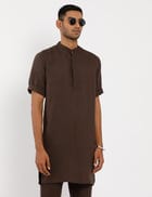 AAVIS KURTA BROWN view 3