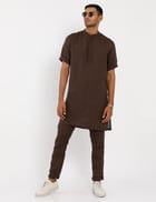 AAVIS KURTA BROWN view 6