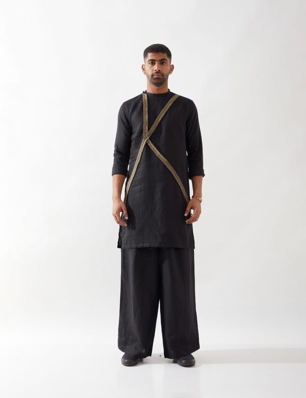 SON OF A NOBLE - SNOB — WALTER KURTA SET - BLACK