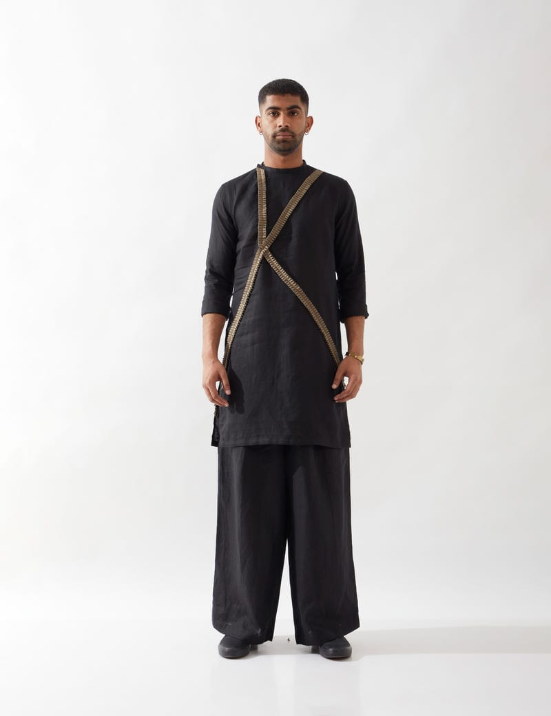 WALTER KURTA SET - BLACK