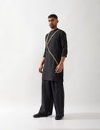 WALTER KURTA SET - BLACK view 3
