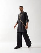 WALTER KURTA SET - BLACK view 7