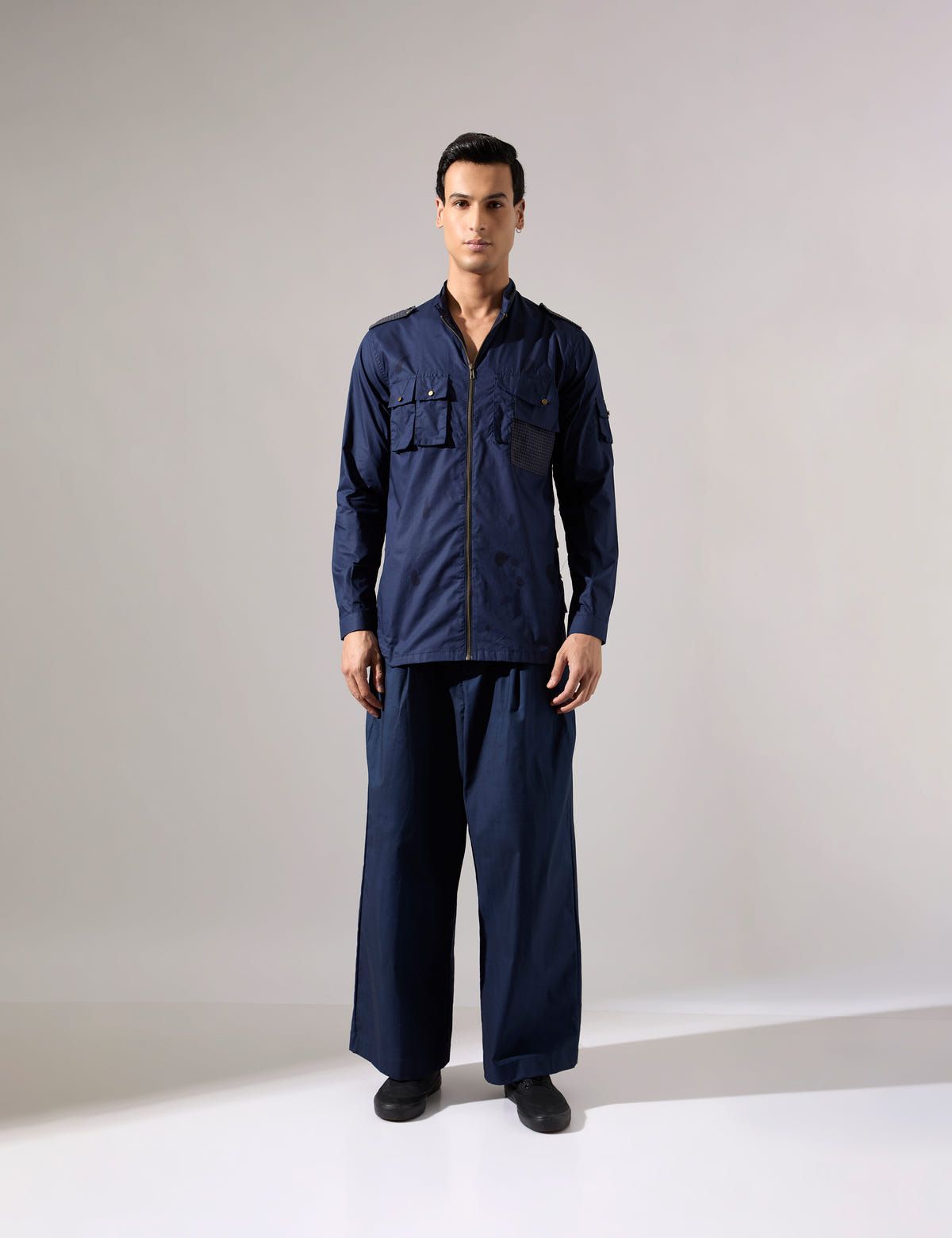 Simon Shirt - Navy - Look - image 1