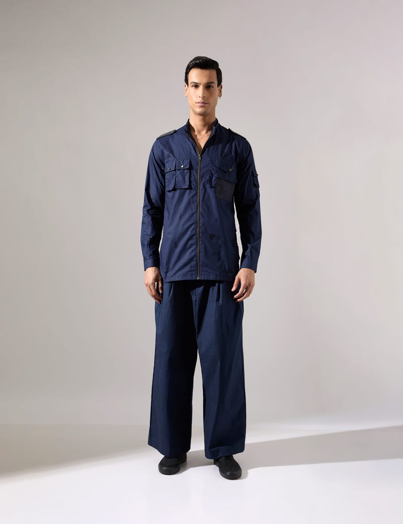 Simon Shirt - Navy - Look