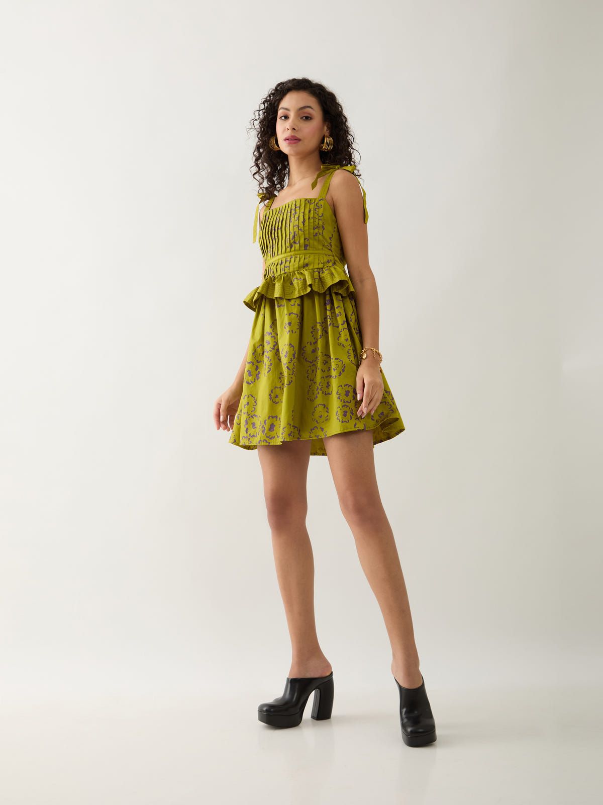 MAUD DRESS - LEAF - image 2