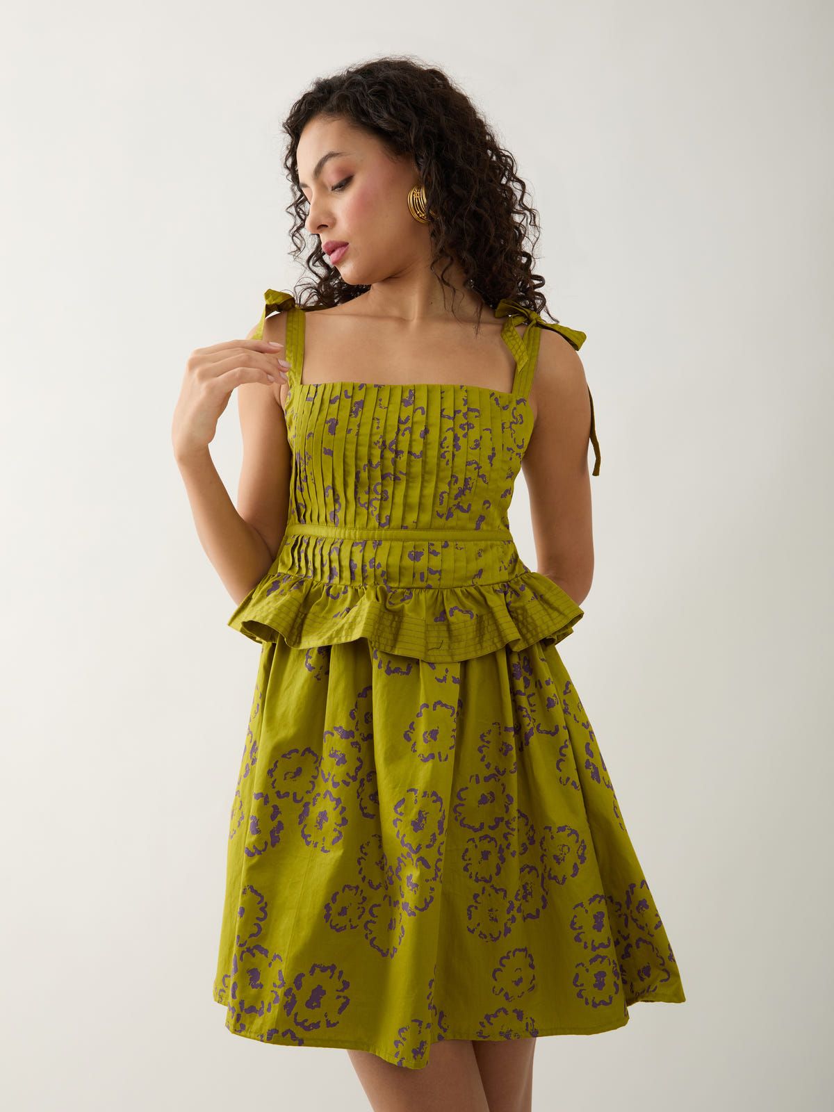 MAUD DRESS - LEAF - image 4