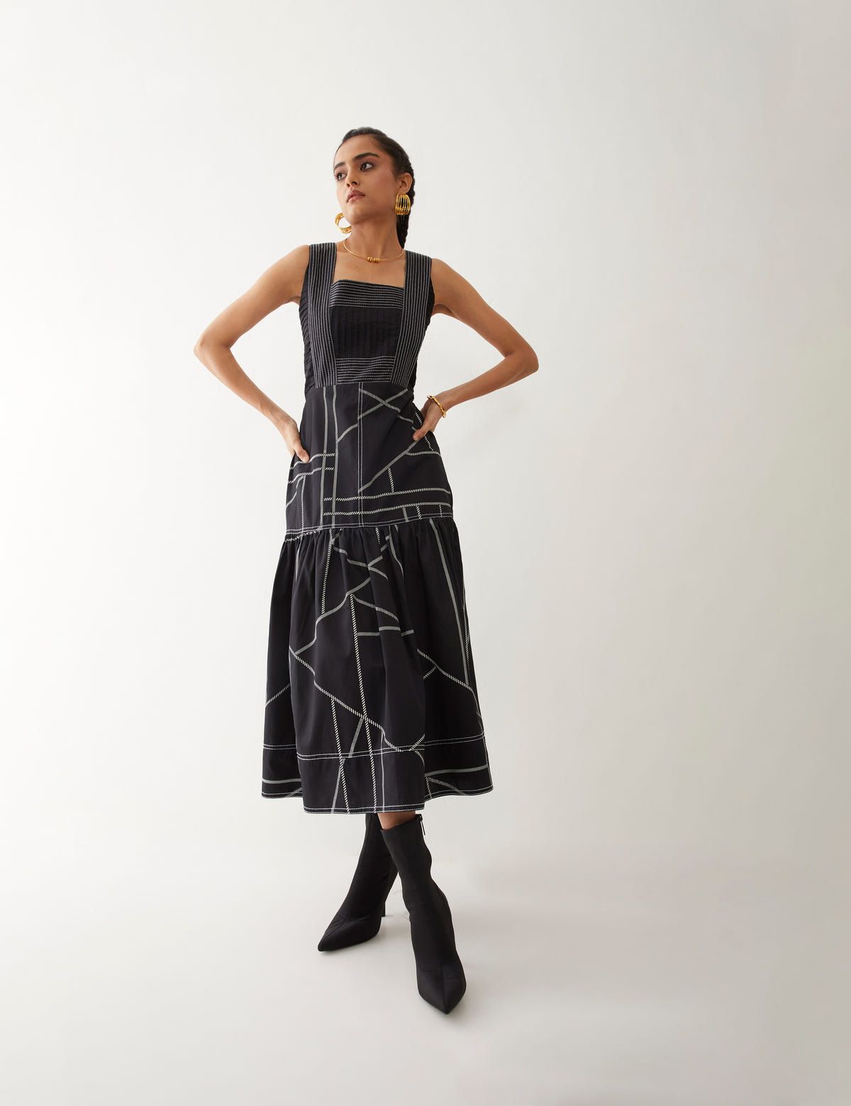 MAPLE DRESS - BLACK - image 1