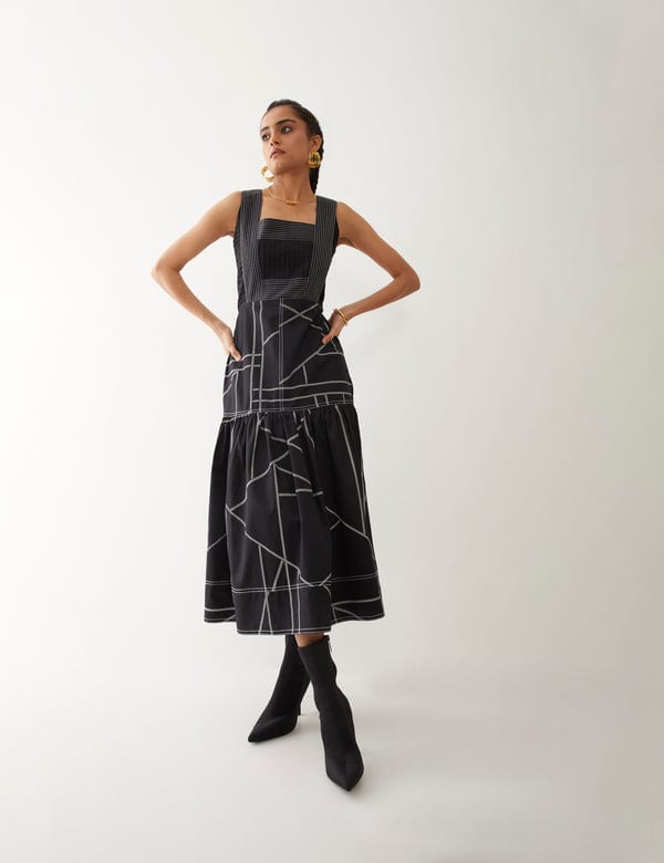 SON OF A NOBLE - SNOB — MAPLE DRESS - BLACK