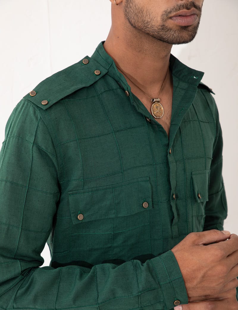 CARTER KURTA  -  GREEN