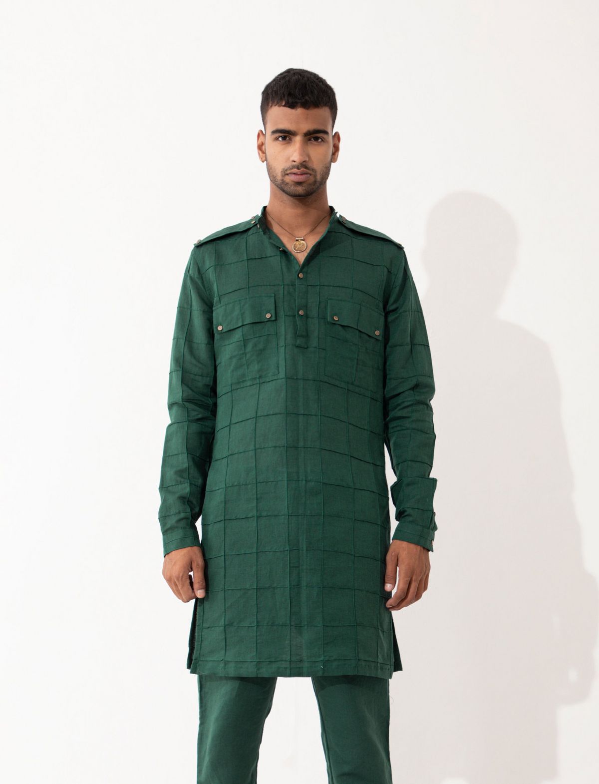 CARTER KURTA  -  GREEN - image 2