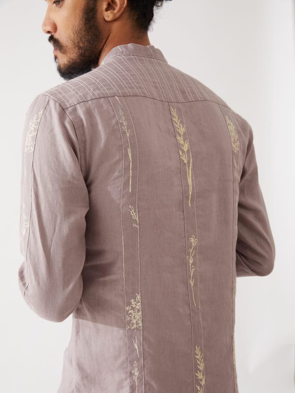 SON OF A NOBLE - SNOB — NOLAN KURTA SET - PURPLE