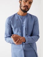 JAXON KURTA - BLUE view 6