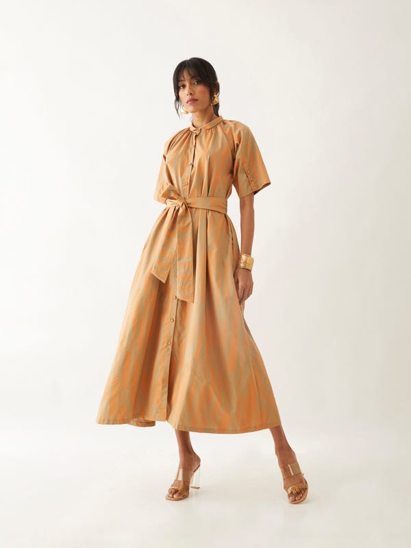 SON OF A NOBLE - SNOB — ASPEN DRESS - SAND