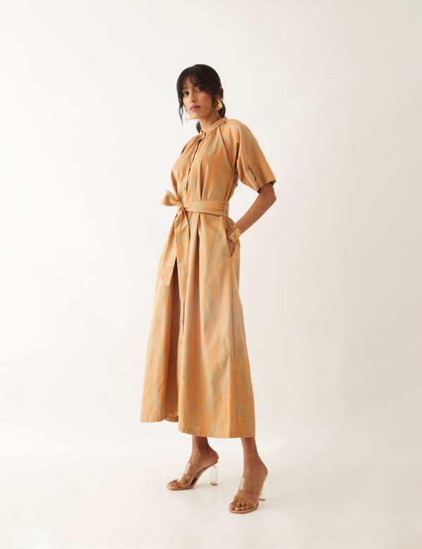 SON OF A NOBLE - SNOB — ASPEN DRESS - SAND