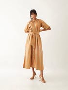 ASPEN DRESS - SAND view 4