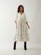 DELTA DRESS - OFF WHITE view 1