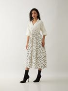 DELTA DRESS - OFF WHITE view 2