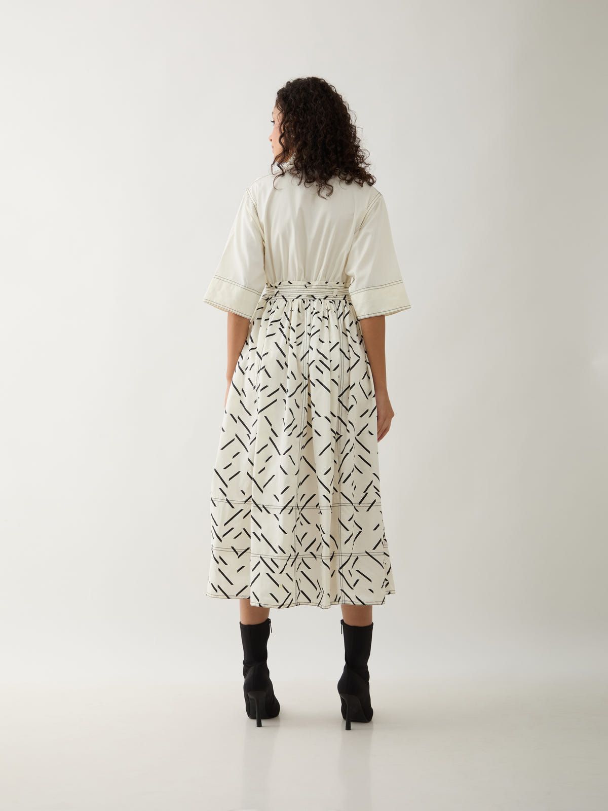 DELTA DRESS - OFF WHITE - image 3