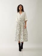 DELTA DRESS - OFF WHITE view 6