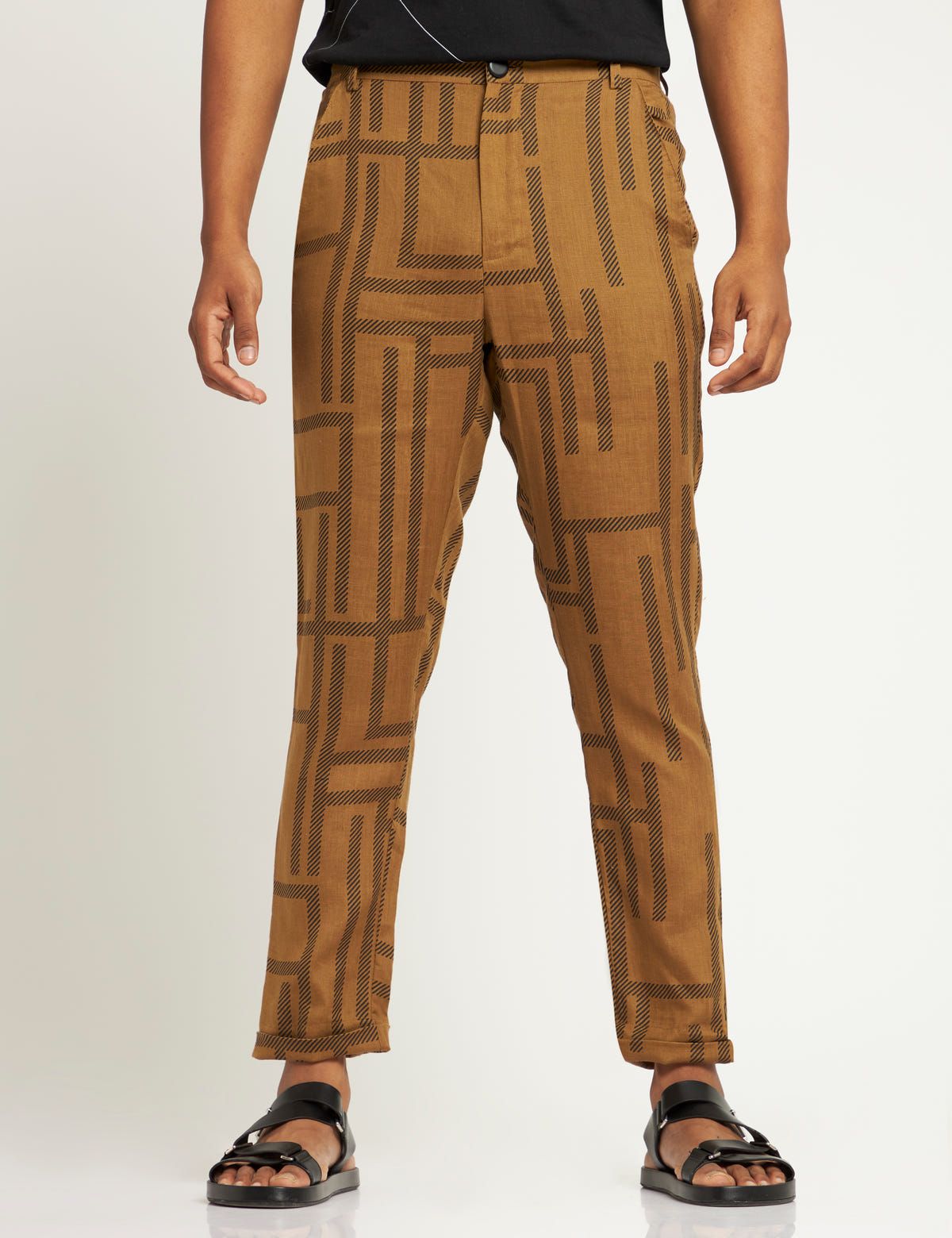 TOCO - TROUSER - MAZE - GOLDEN BROWN - image 1