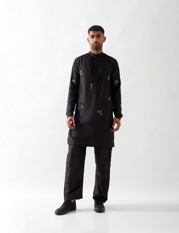 SON OF A NOBLE - SNOB — NASH KURTA SET - BLACK