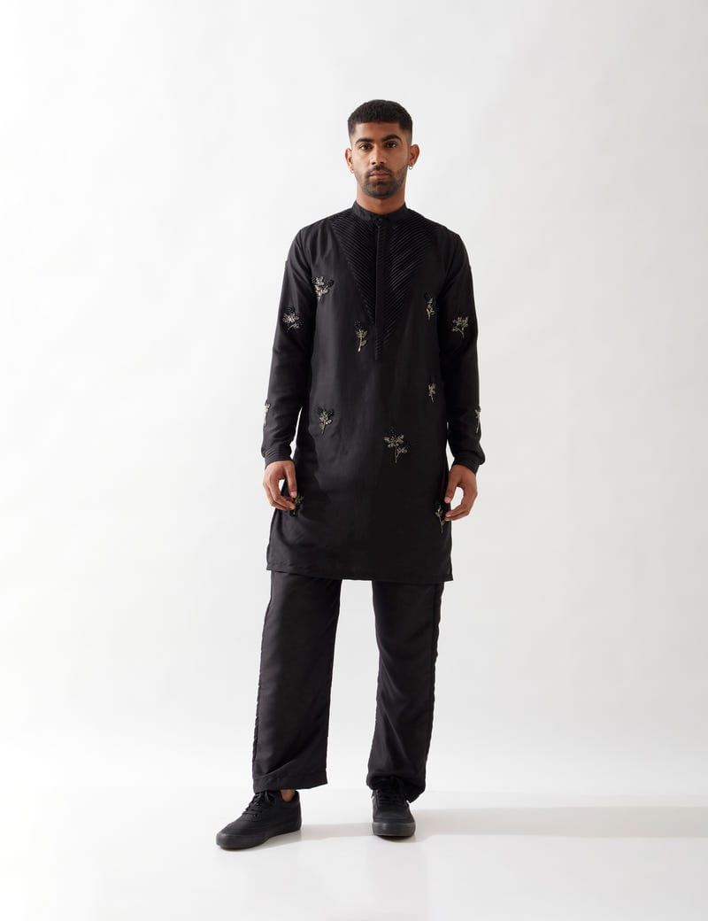NASH KURTA SET - BLACK