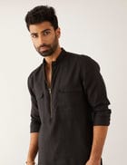 RUKIN KURTA - BLACK view 4