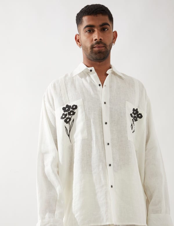 SON OF A NOBLE - SNOB — ALFRED SHIRT - WHITE
