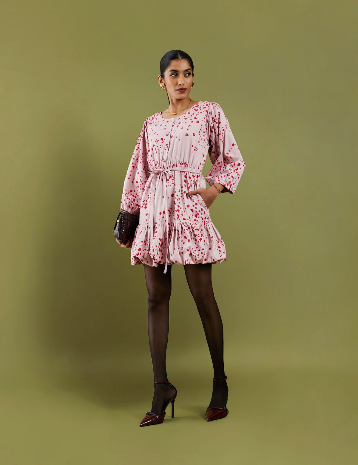 MONA DRESS  - ROSE - image 4