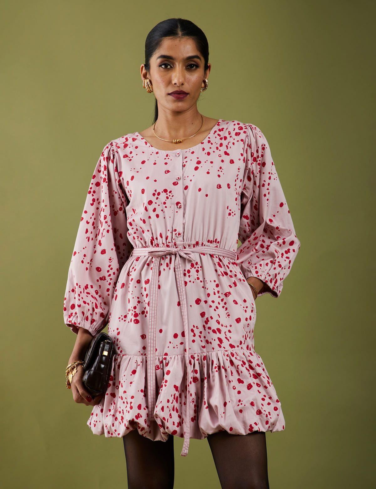 MONA DRESS  - ROSE - image 5