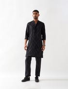 NATHAN ARGILE KURTA - BLACK view 1