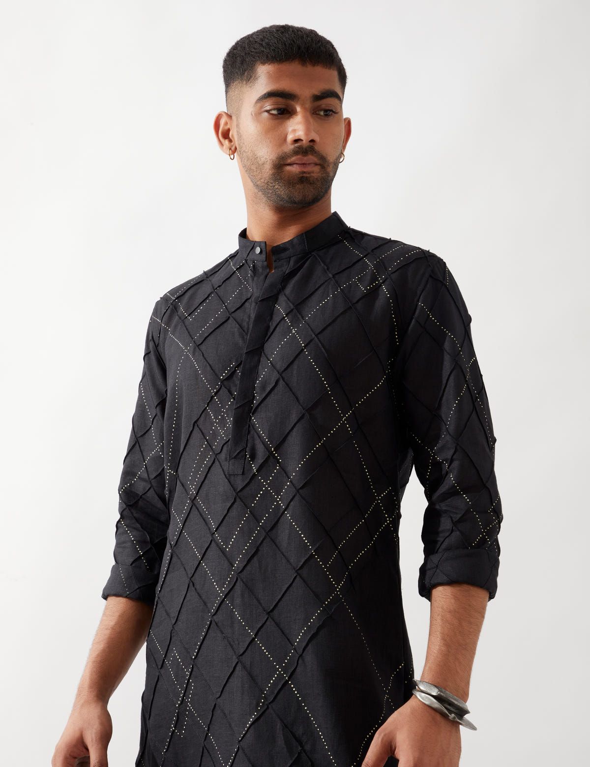 NATHAN ARGILE KURTA - BLACK - image 2