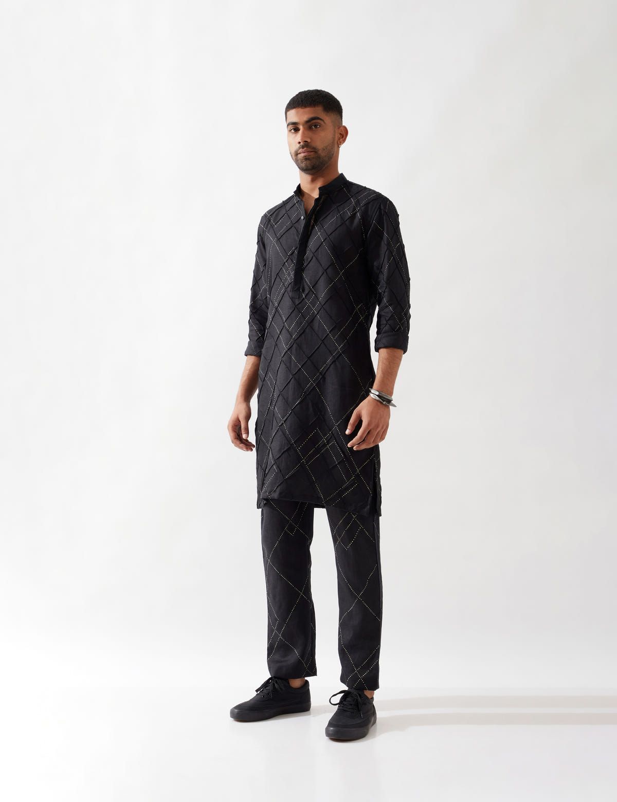NATHAN ARGILE KURTA - BLACK - image 3