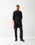 NATHAN ARGILE KURTA - BLACK view 5