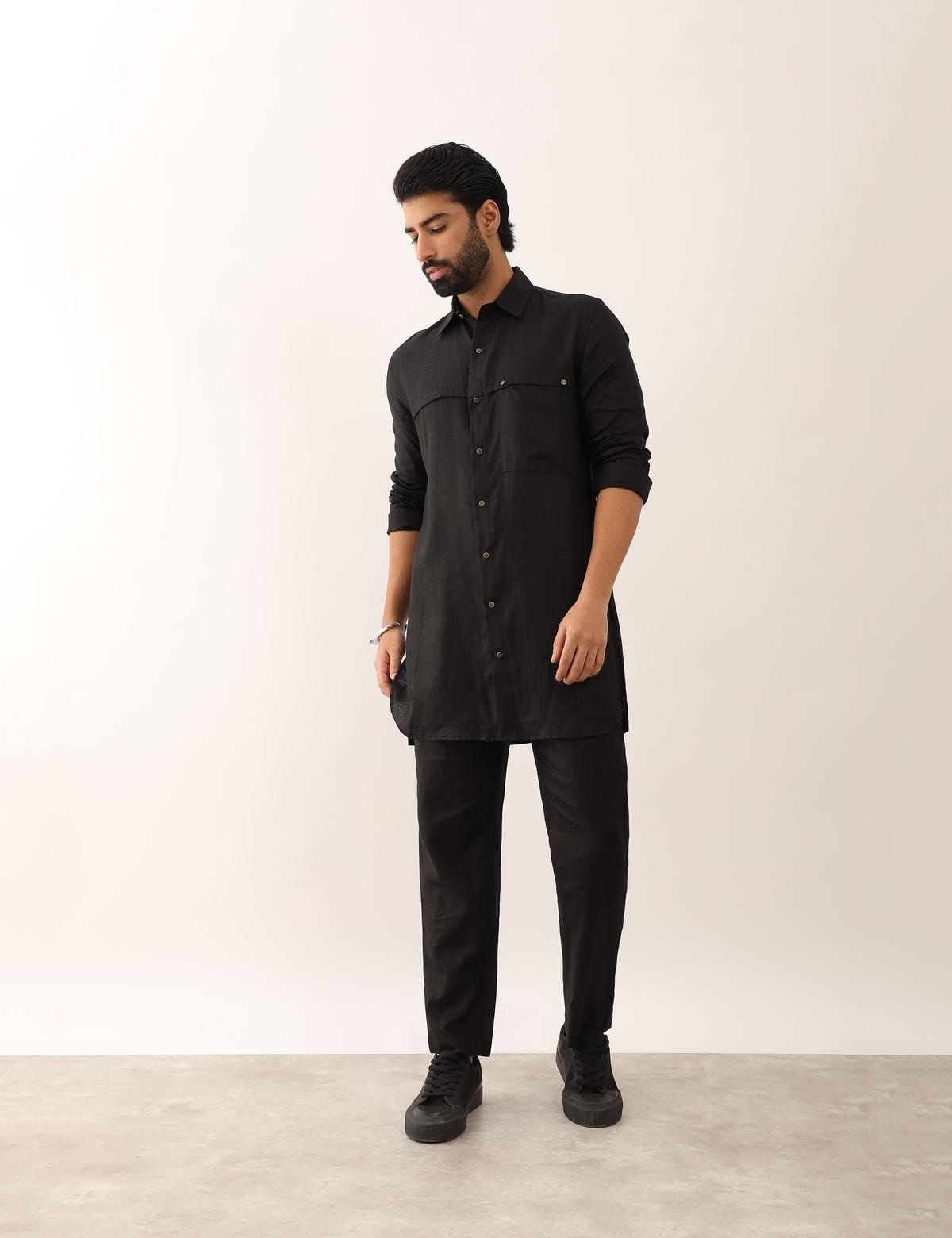 ABEER SHIRT SET - BLACK - image 1