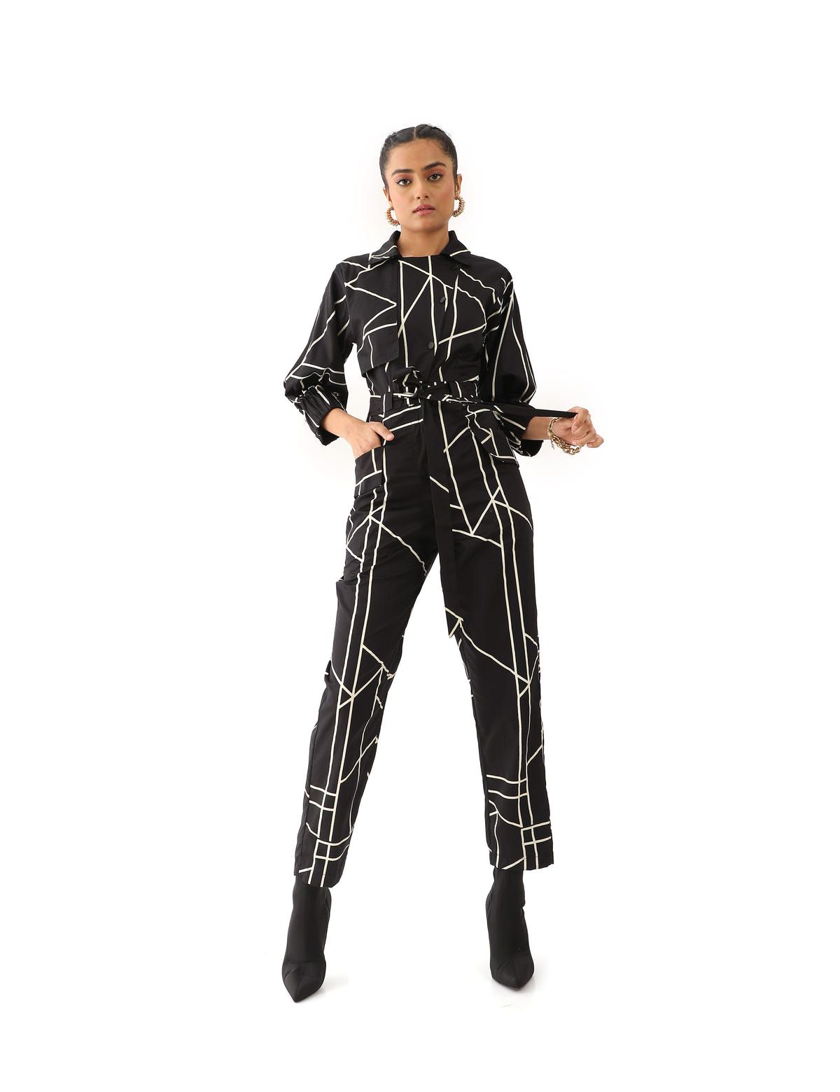 MURA JUMPSUIT - BLACK - image 1