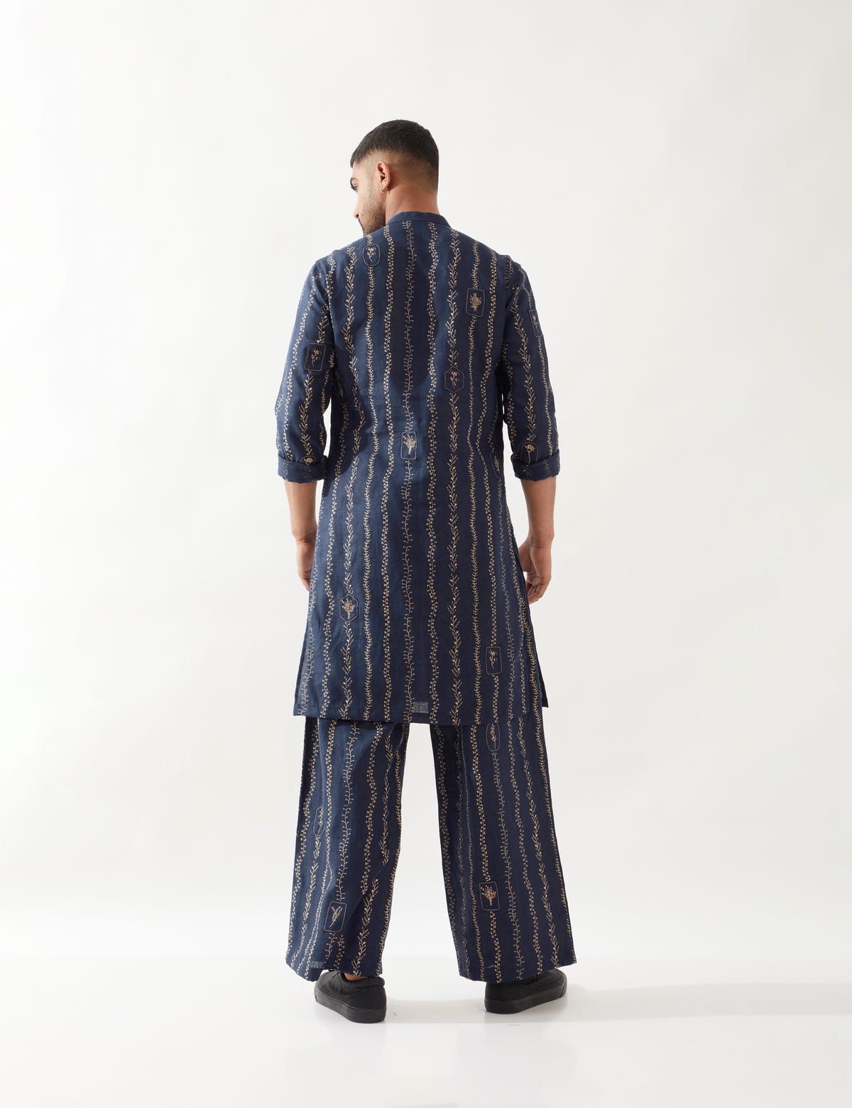 KEVIN VINE KURTA - NAVY - image 7