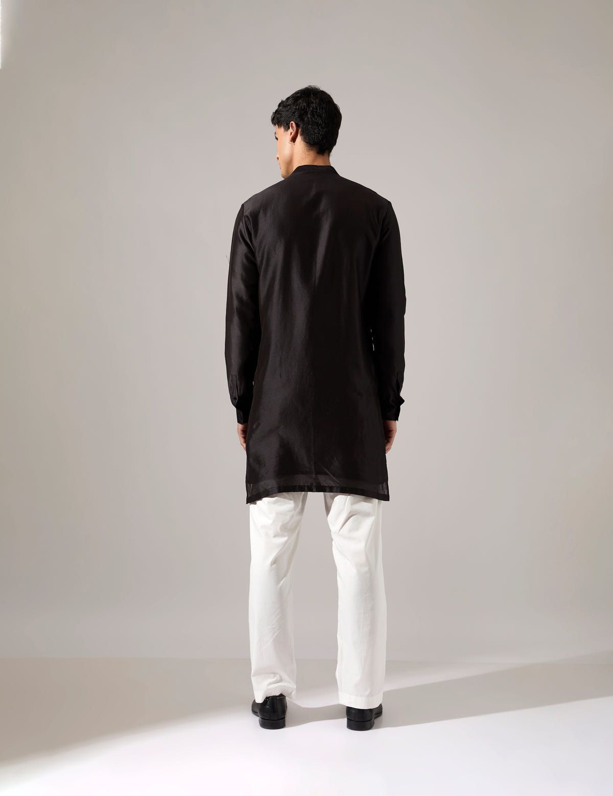 Robert Hand Embroidered Kurta Set - Black - image 5