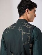 Vance Hand Embroidered Bandi - Forest view 6