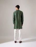 Tyrion Hand Embroidered Kurta Set - Sage view 5