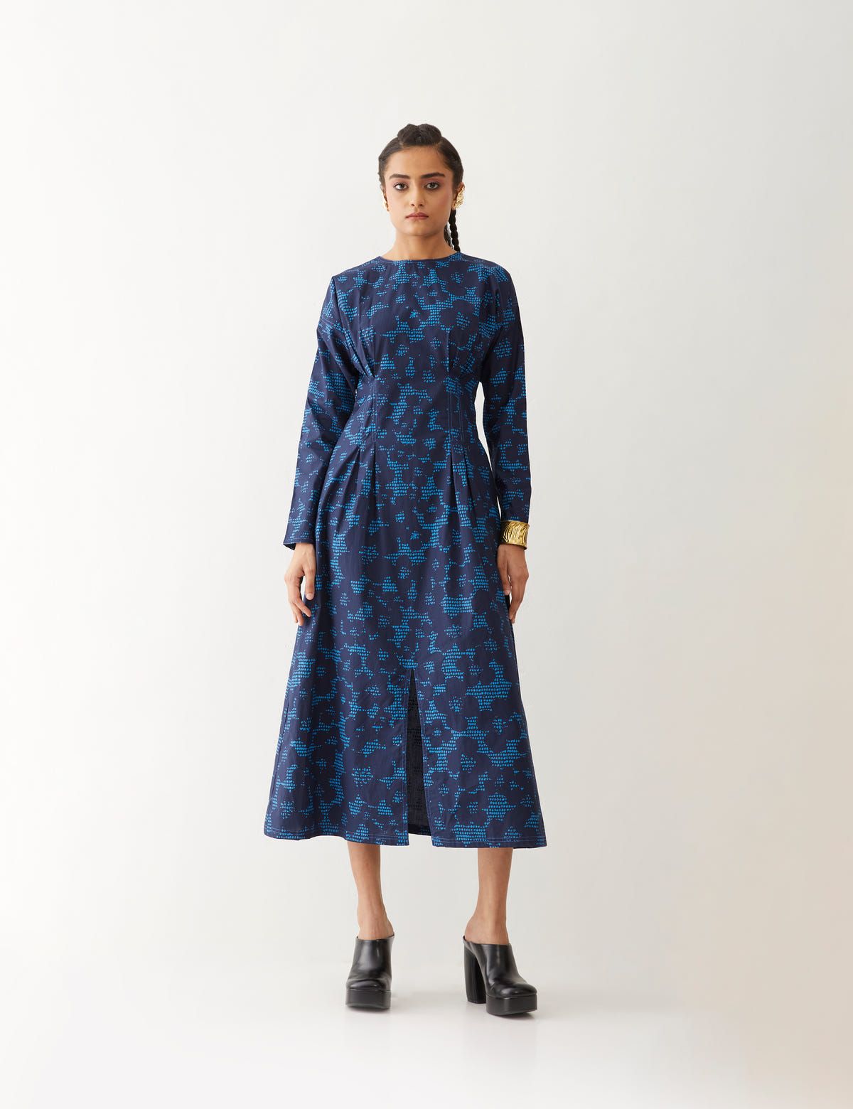 LARA DRESS - NAVY - image 1