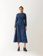 LARA DRESS - NAVY view 1