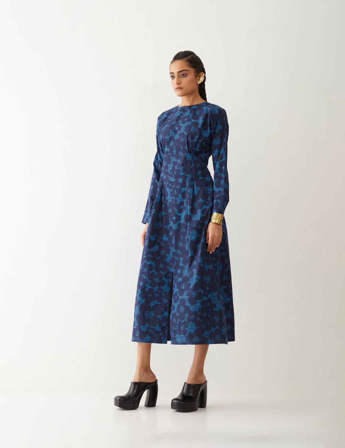 LARA DRESS - NAVY - image 2
